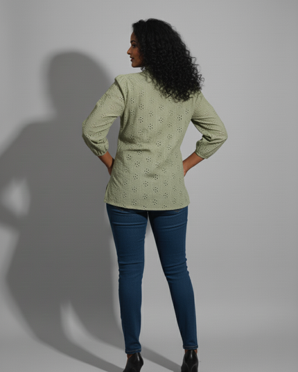 Hakoba Heven Olive Green Shirt