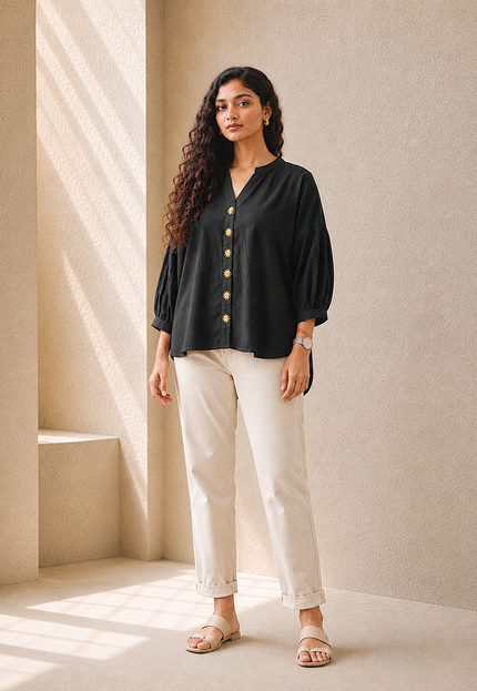 Shadowkiss Sun Blouse Cotton Shirt