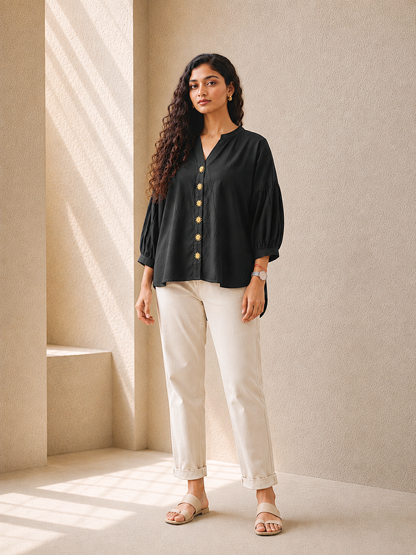 Shadowkiss Sun Blouse Cotton Shirt