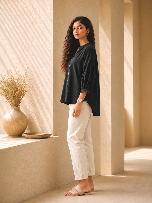 Shadowkiss Sun Blouse Cotton Shirt