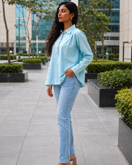 Aqua Whisper Pure Cotton Shirt
