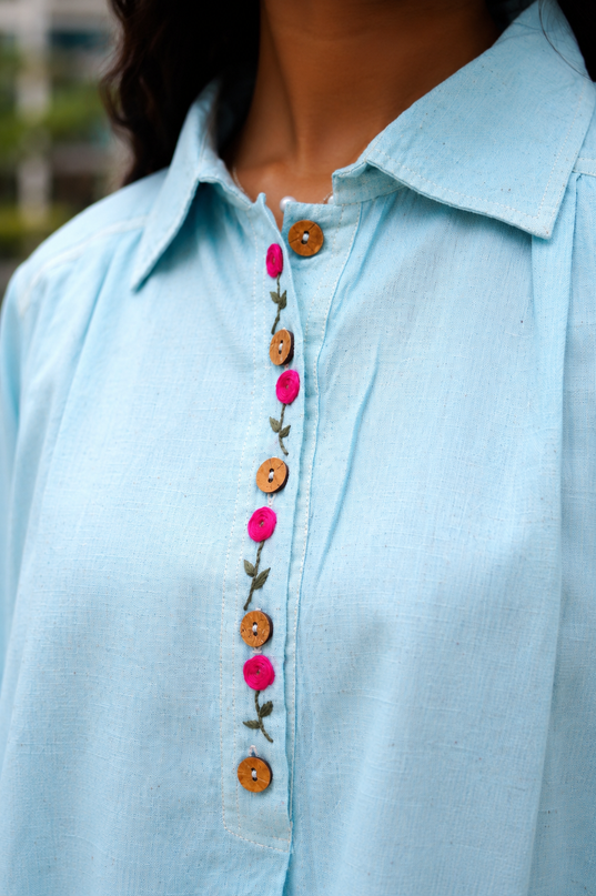 Aqua Whisper Pure Cotton Shirt