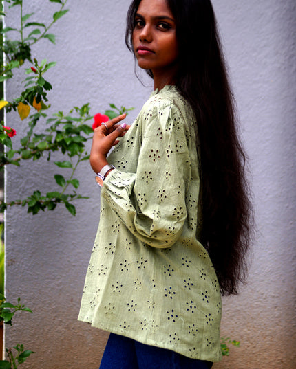 Hakoba Heven Olive Green Shirt