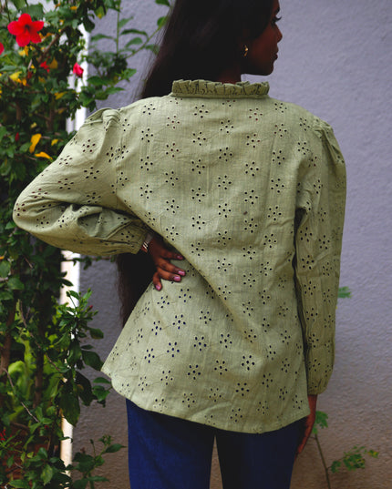 Hakoba Heven Olive Green Shirt
