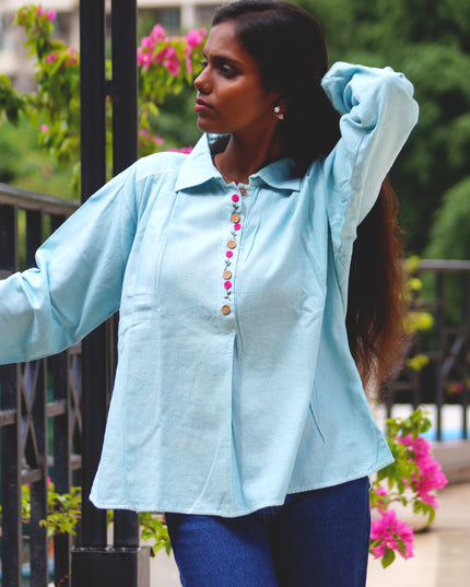 Aqua Whisper Pure Cotton Shirt