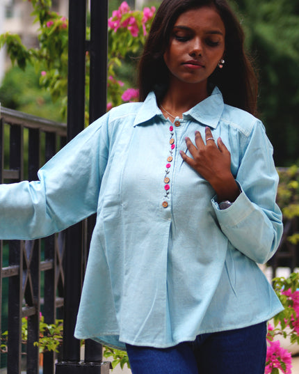 Aqua Whisper Pure Cotton Shirt