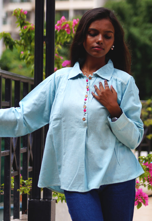 Aqua Whisper Pure Cotton Shirt