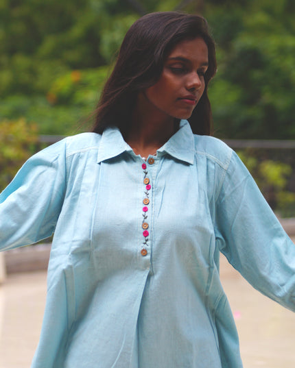 Aqua Whisper Pure Cotton Shirt