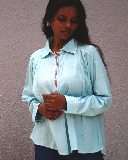 Aqua Whisper Pure Cotton Shirt