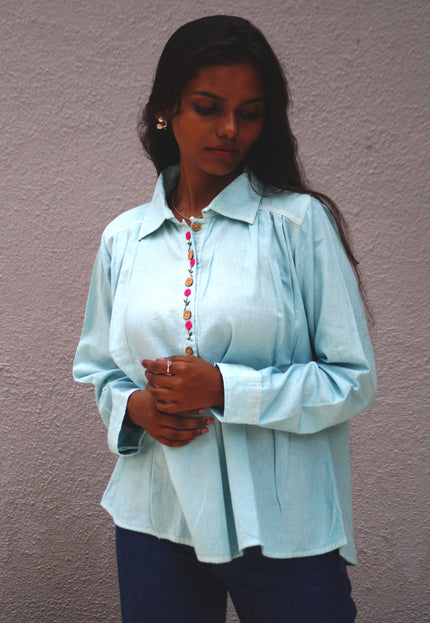 Aqua Whisper Pure Cotton Shirt
