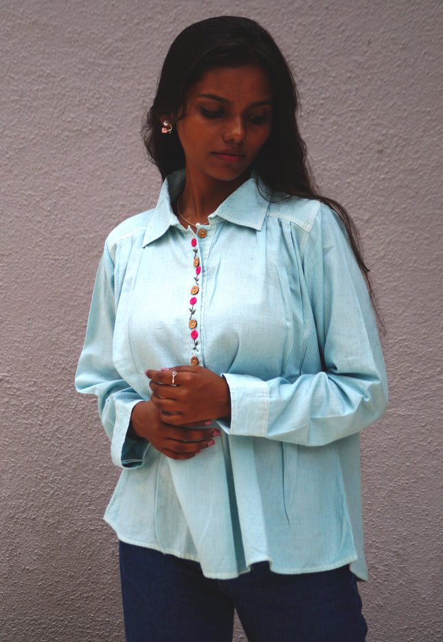Aqua Whisper Pure Cotton Shirt