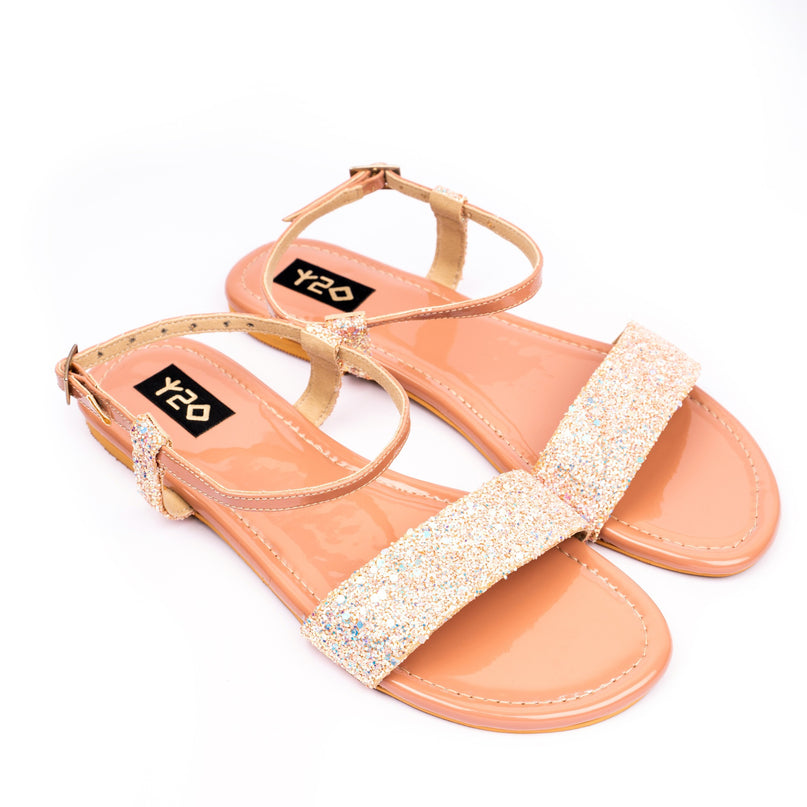 Roseate Glitter Flats