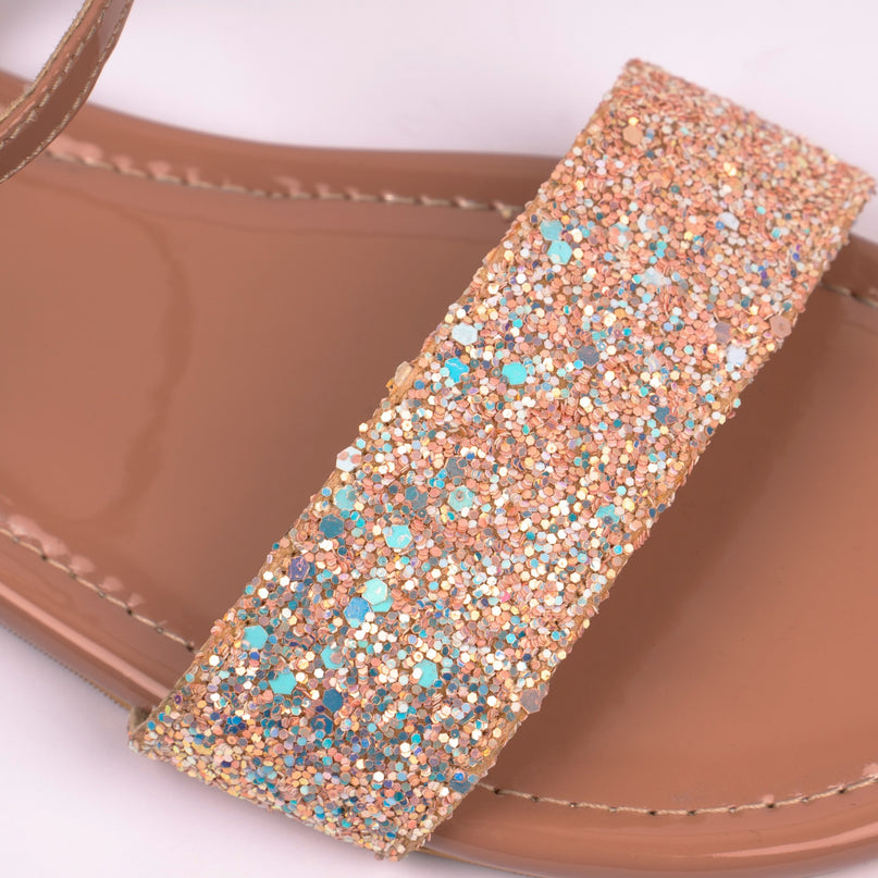 Roseate Glitter Flats