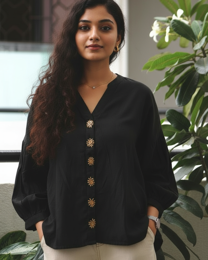 Shadowkiss Sun Blouse Cotton Shirt