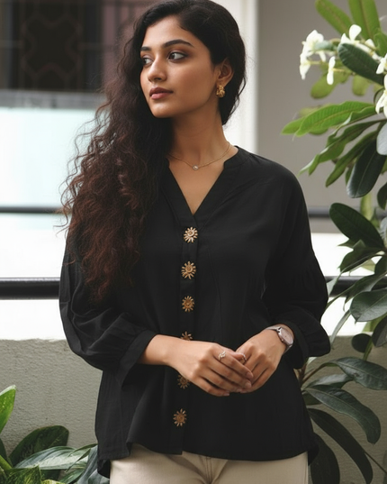 Shadowkiss Sun Blouse Cotton Shirt