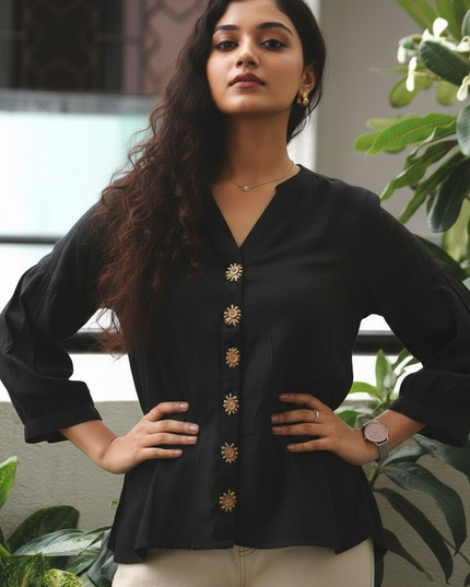 Shadowkiss Sun Blouse Cotton Shirt