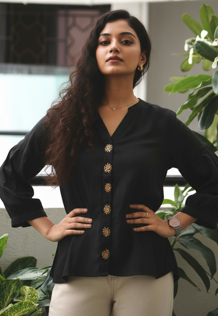 Shadowkiss Sun Blouse Cotton Shirt