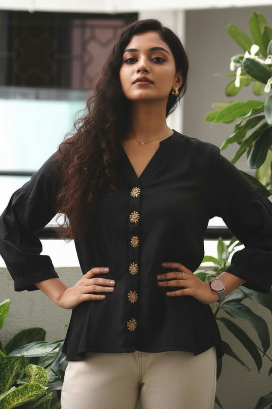 Shadowkiss Sun Blouse Cotton Shirt