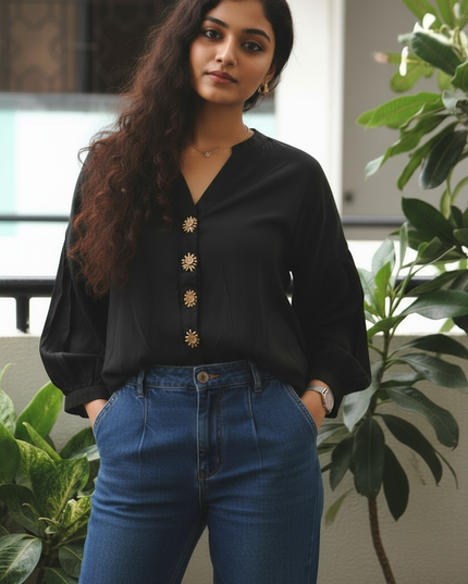 Shadowkiss Sun Blouse Cotton Shirt